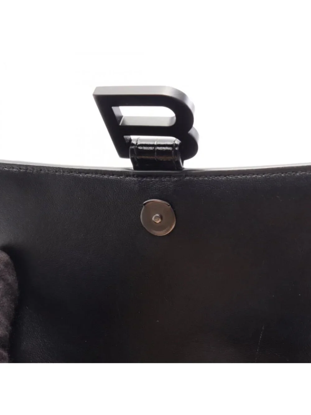 Balenciaga Hour Glass Small Croco Handbag